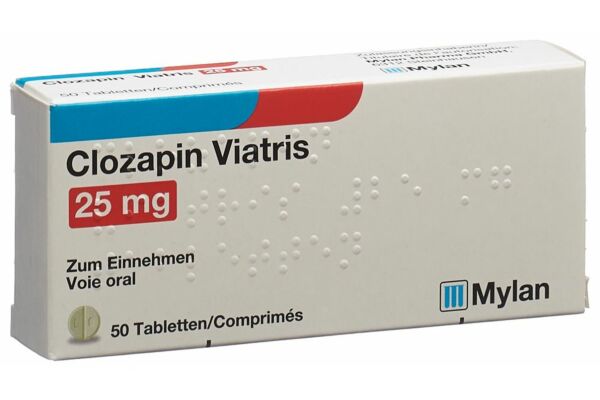 Clozapin Viatris Tabl 25 mg 50 Stk