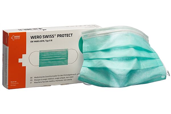 WERO SWISS Protect Maske Typ IIR mint Box 20 Stk
