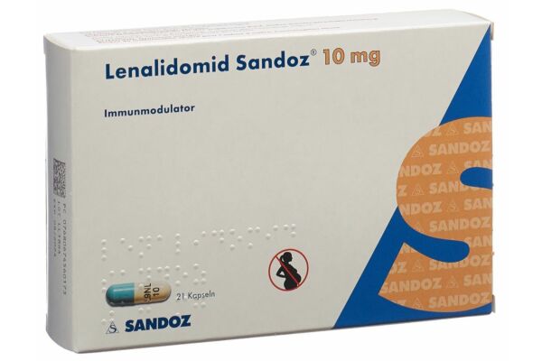 Lenalidomid Sandoz caps 10 mg 21 pce