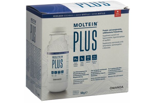 Moltein PLUS 2.5 myrtille 6 fl 50 g