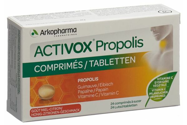 Activox propolis miel-citron cpr sucer 24 pce