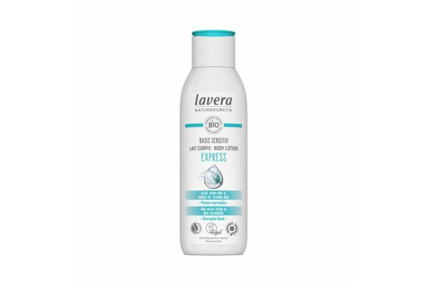 Lavera Basis Sensitiv Bodylotion express Aloe-Vera & Jojoba Fl 250 ml