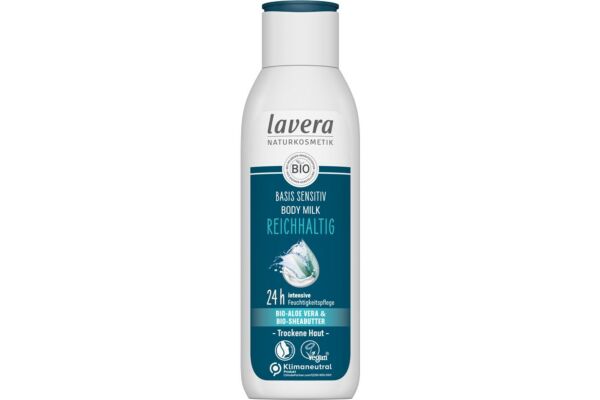 Lavera Basis Sensitiv lait corps riche aloe & shea fl 250 ml