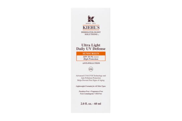 Kiehl's Ultra Light Daily UV Defense Sunscreen SPF50 Tb 60 ml