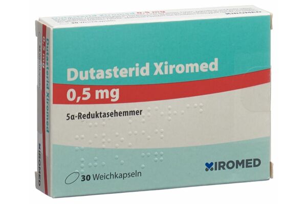 Dutastéride Xiromed caps moll 0.5 mg 30 pce