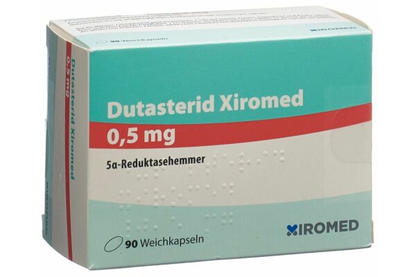 Dutastéride Xiromed caps moll 0.5 mg 90 pce