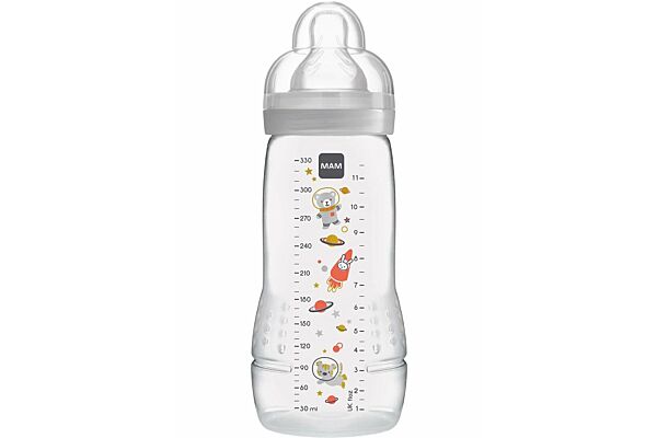 MAM Easy Active Baby Bottle biberon 330ml 4+ mois grey