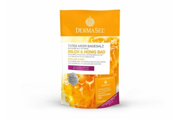 DermaSel sel de bain lait & miel allemand/français sach 400 g