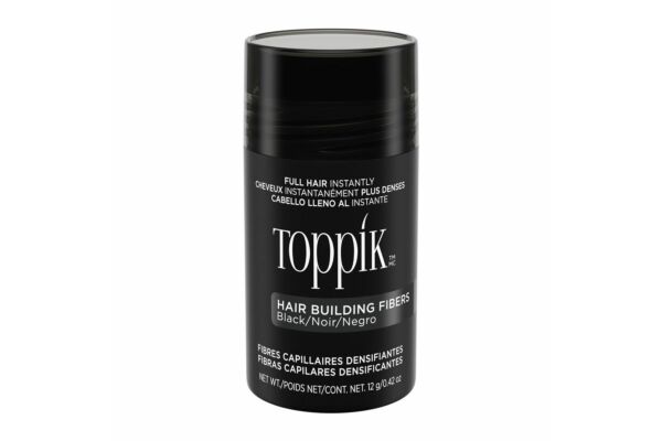 TOPPIK fibres capillaires black bte 12 g