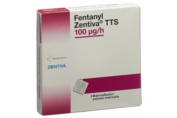 Fentanyl Zentiva TTS patch mat 100 mcg/h 5 pce