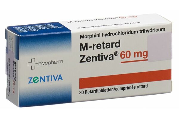 M-retard Zentiva cpr ret 60 mg blist 30 pce