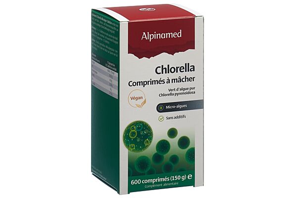ALPINAMED Chlorella cpr 250 mg bte 600 pce