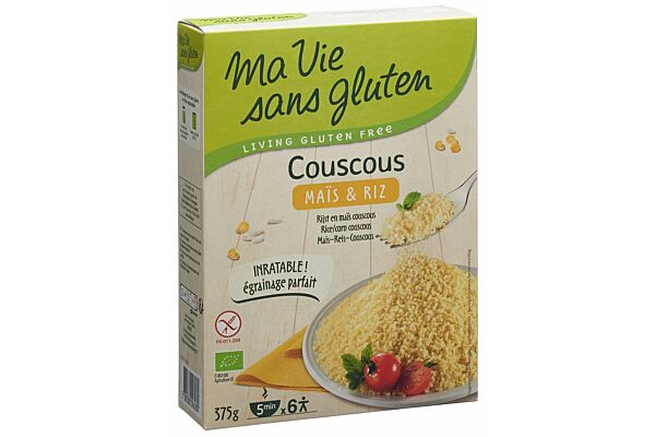 ma vie s Glut Couscous Mais & Riz sach 350 g