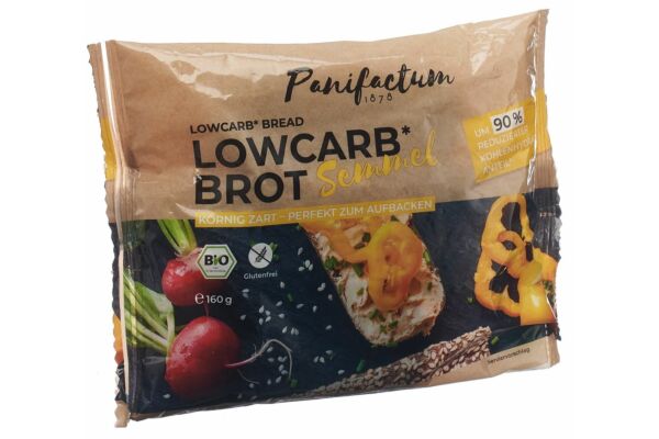 Panifactum Lowcarb Brot Bio glutenfrei 160 g