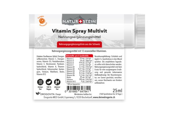 Naturstein Vitamin Multivit Spray 25 ml