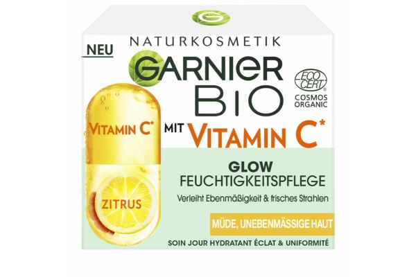 Garnier Skin soin jour hydratant éclat & uniformité vitamine C bio fl 50 ml