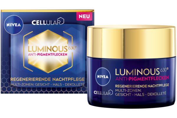 Nivea Cellular Luminous630 Nachtcreme Anti-Pigmentflecken Topf 50 ml