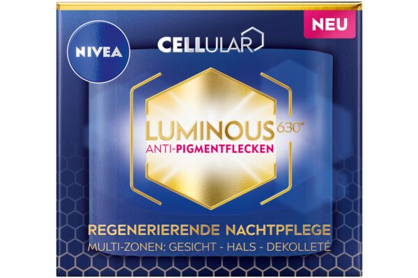 Nivea Cellular Luminous630 soin nuit anti-taches pot 50 ml