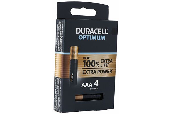 Duracell Batterie Optimum AAA 4 Stk