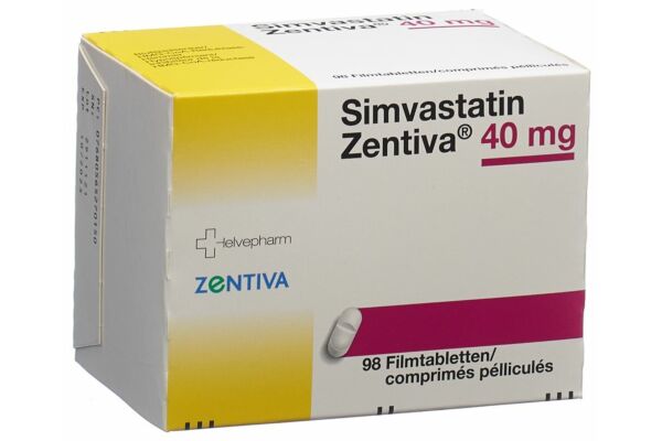 Simvastatin Zentiva cpr pell 40 mg 98 pce