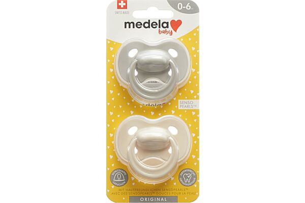 Medela Baby Nuggi Original 0-6 Pastel 2 Stk