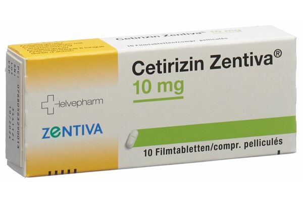 Cetirizin Zentiva cpr pell 10 mg 10 pce