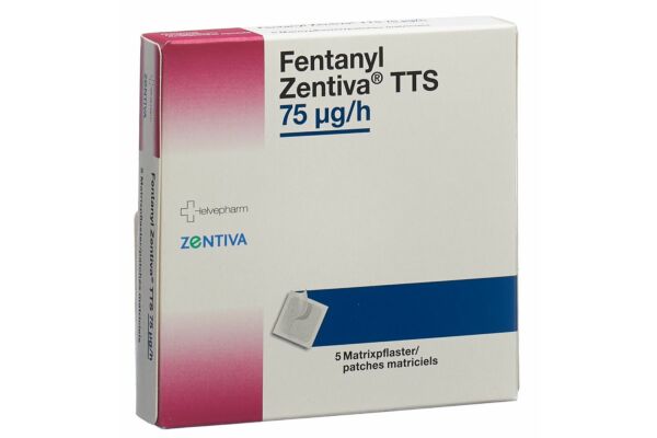 Fentanyl Zentiva TTS Matrixpfl 75 mcg/h 5 Stk