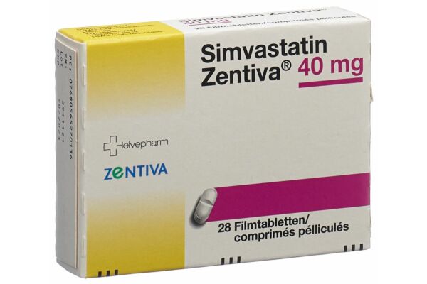 Simvastatin Zentiva Filmtabl 40 mg 28 Stk