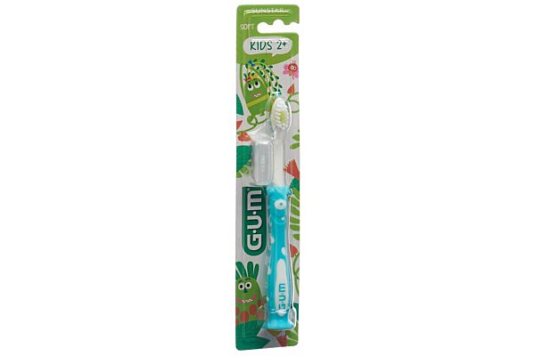 GUM Kids brosse à dents 2-6 ans turquoise