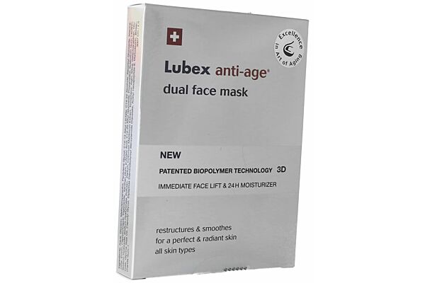 Lubex anti-age dual face mask sach 4 pce