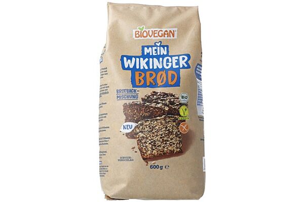 Biovegan Mein Wikinger Brod Brotbackmischung vegan Btl 600 g