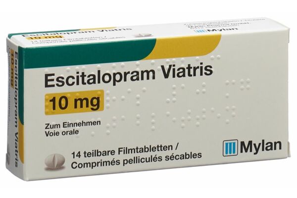 Escitalopram Viatris Filmtabl 10 mg 14 Stk