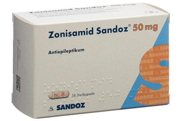 Zonisamide Sandoz caps 50 mg 56 pce