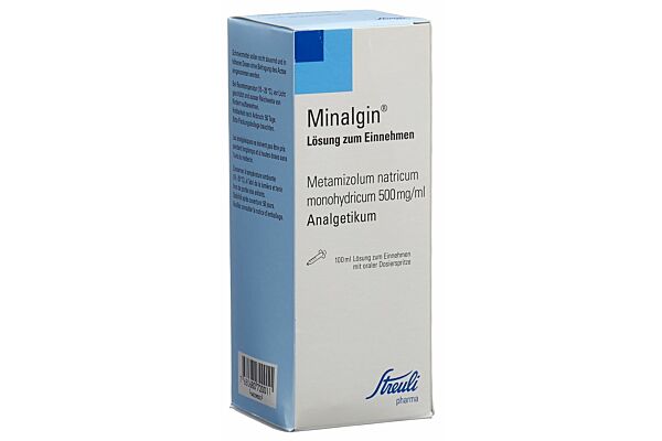 Minalgine sol 500 mg/ml buvable fl 100 ml