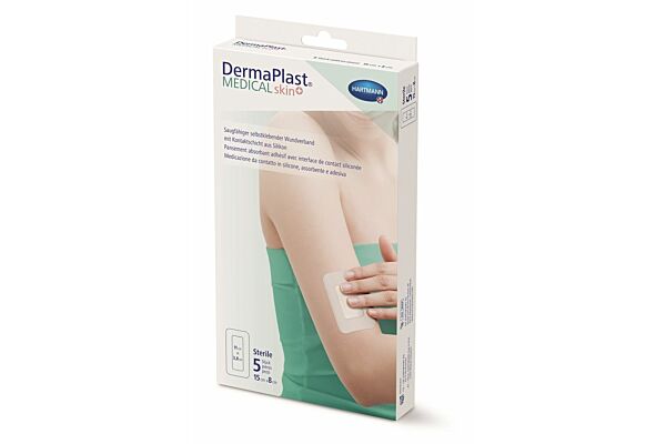 DermaPlast Medical skin+ 15x8cm 5 Stk