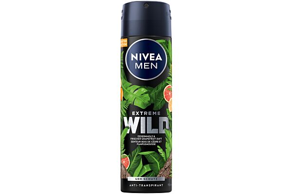 Nivea Male déo Extreme Wild spray Senteur Bois de cèdre 150 ml