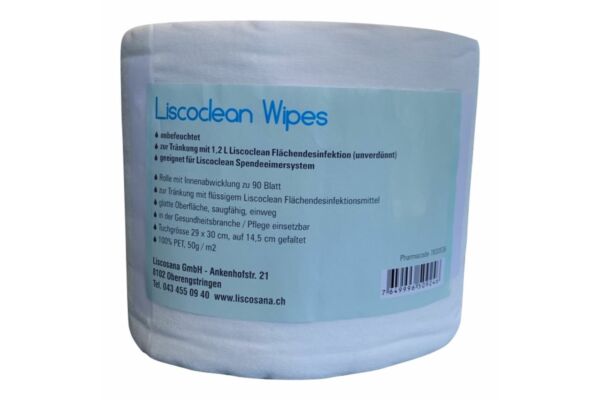 Liscoclean Wipes non humidifié plié 90 pce