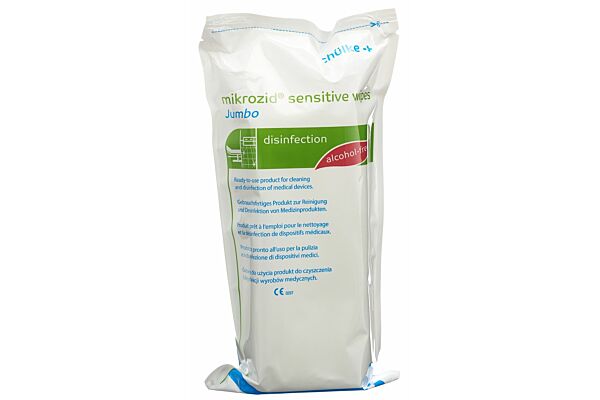 mikrozid Sensitive wipes Jumbo refill Btl 200 Stk