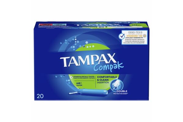 Tampax Tampons Compak Super 20 Stk