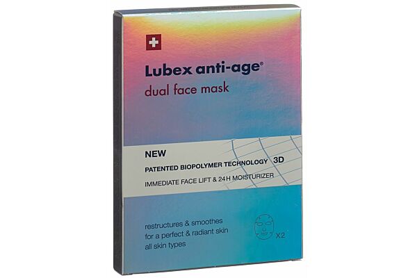 Lubex anti-age dual face mask sach 2 pce