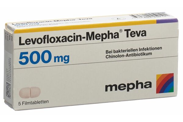 Levofloxacin-Mepha Teva cpr pell 500 mg 5 pce