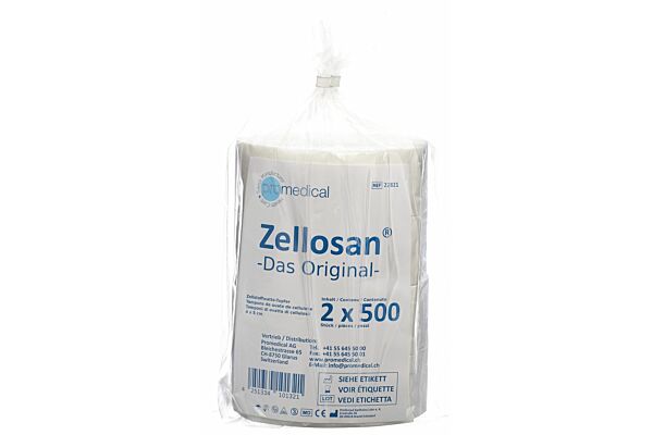 Zellosan tampons de cellulose 4x5cm non stérile 2 x 500 pce
