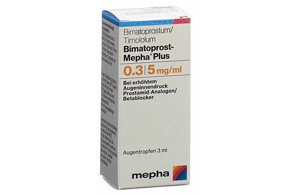 Bimatoprost-Mepha Plus gtt opht fl 3 ml