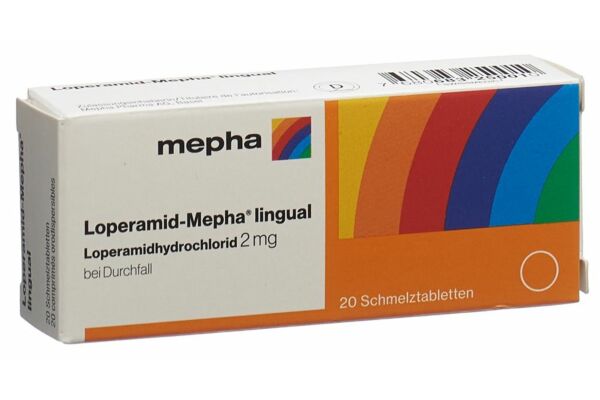 Loperamid-Mepha lingual Schmelztabl 2 mg 20 Stk