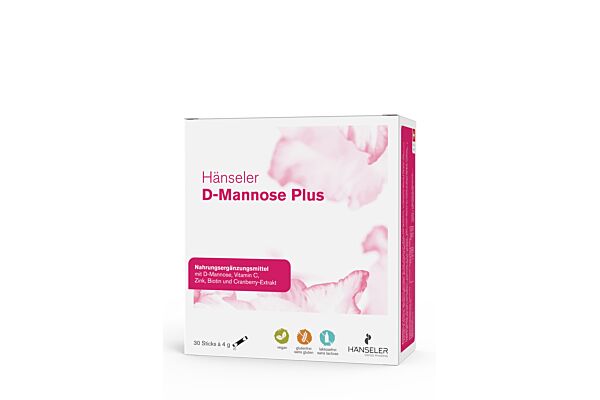 Hänseler D-Mannose Plus 30 Stick 4 g