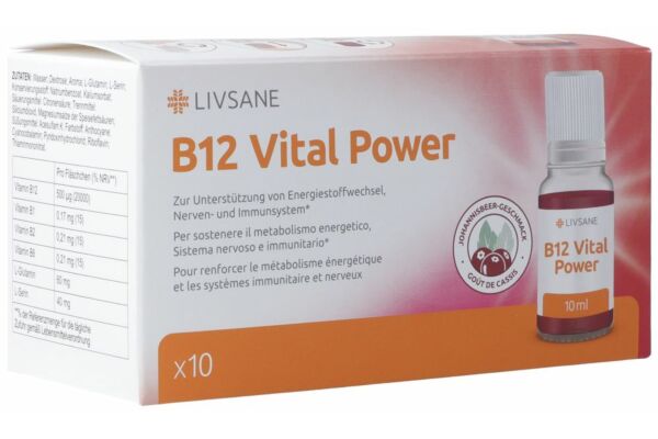 Livsane B12 Vital Power 10 Amp 10 ml