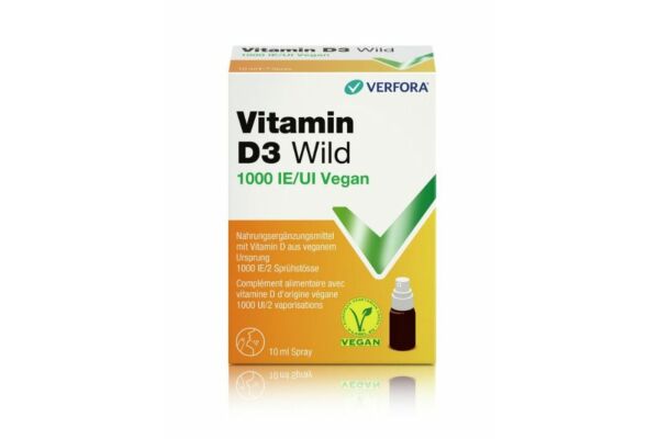 Vitamin D3 Wild spray 1000 UI vegan 10 ml