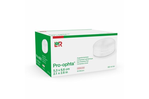 Pro-ophta compresse ophtalmique 5.3x6.6cm stérile 50 pce