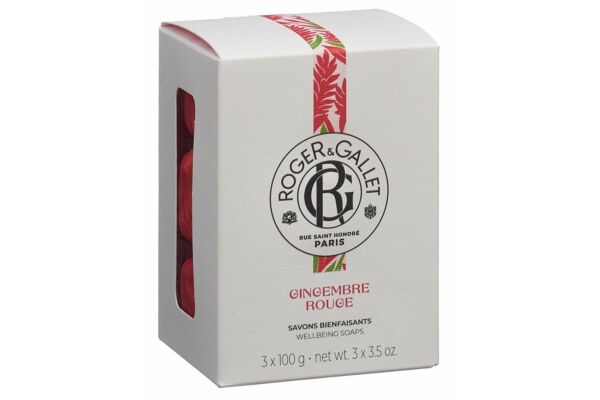 Roger & Gallet Gingembre Rouge Boite 3 Savons 3 x 100 g