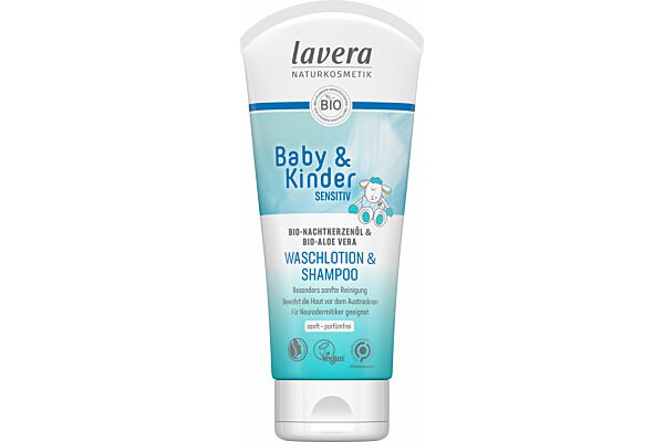 Lavera lotion lavante & shampooing bébé & enfant neutre tb 200 ml